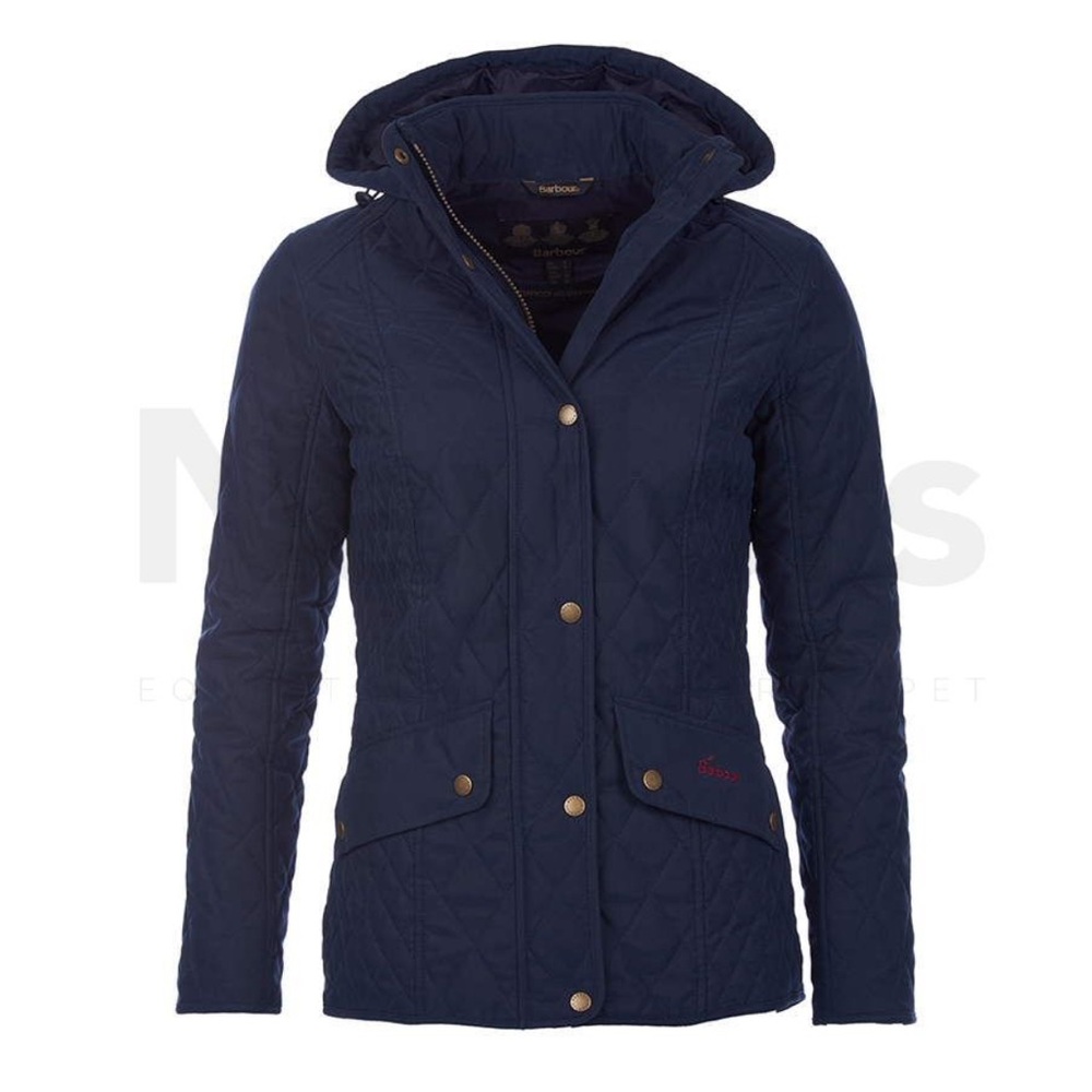 Barbour Women's Brocklane Navy Quilted Jacket - Picture 3 of 7